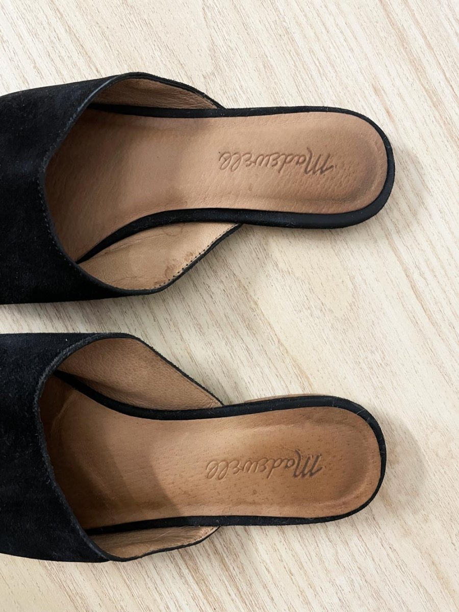 madewell remi suede mules - good market thrift store