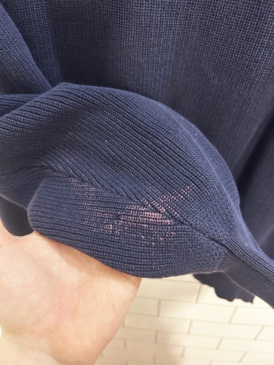 vintage 90s eddie bauer 1/4 button cottage knit sweater - good market thrift store