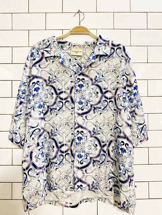 young la linen-blend resort shirt