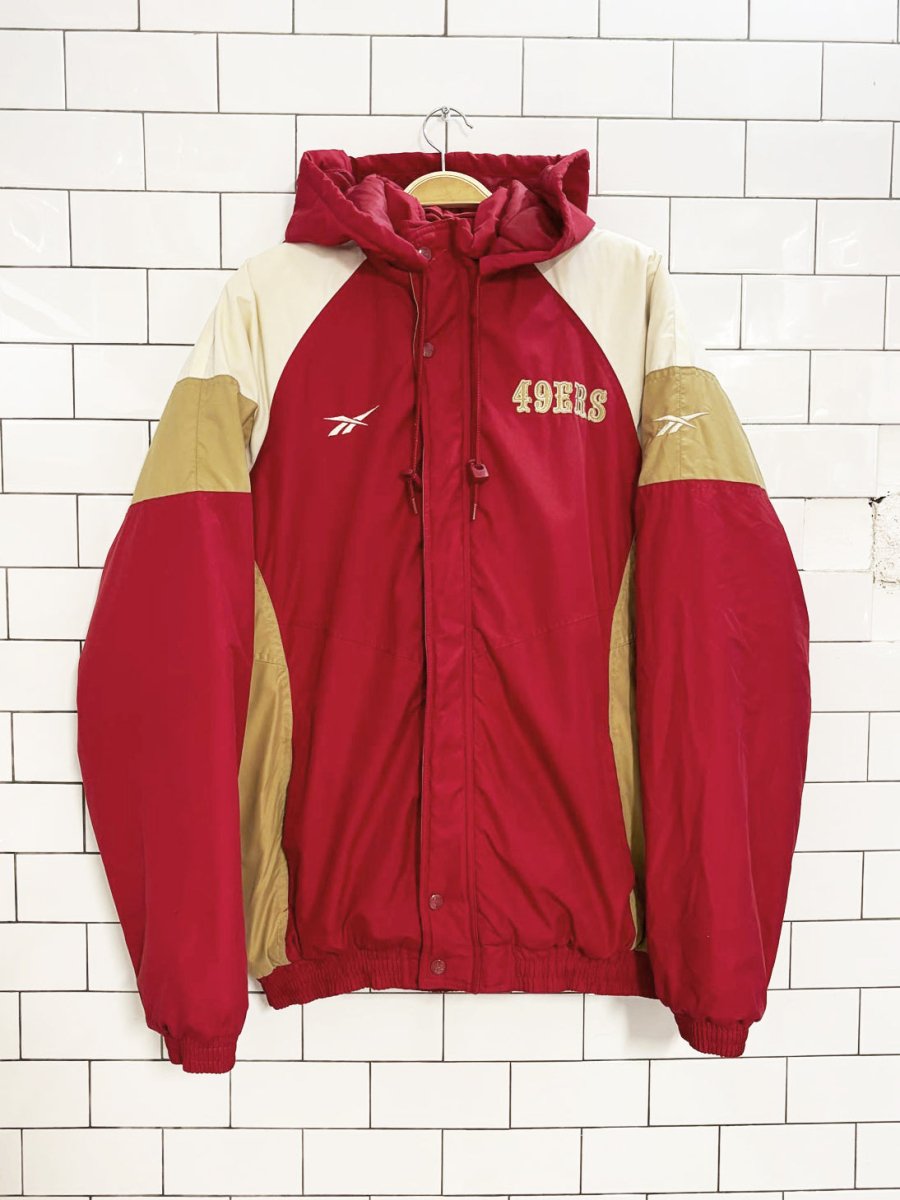 vintage 90s reebok pro line san francisco 49ers jacket | nfl - good market thrift store