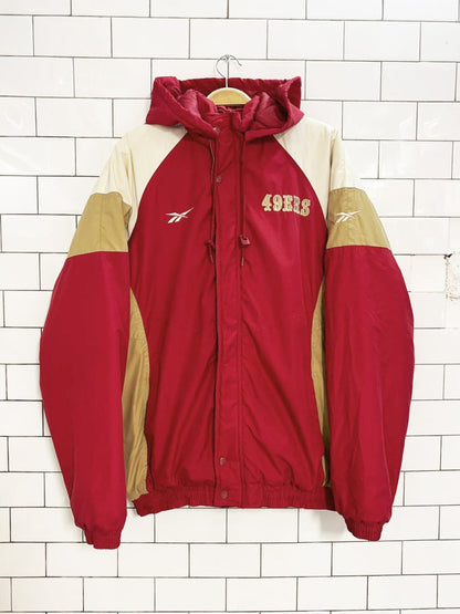 vintage 90s reebok pro line san francisco 49ers jacket | nfl - good market thrift store