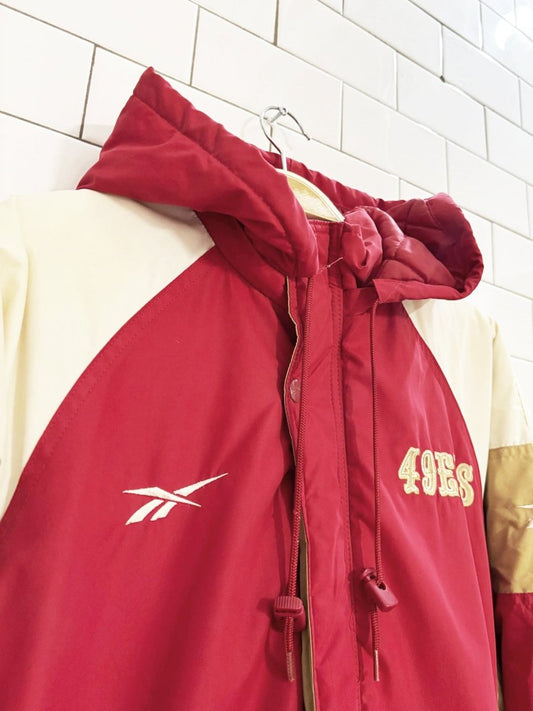 vintage 90s reebok pro line san francisco 49ers jacket | nfl - good market thrift store