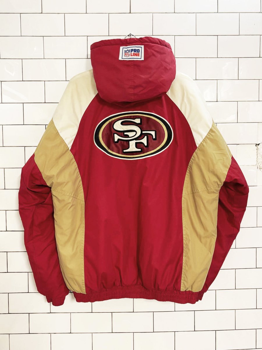 vintage 90s reebok pro line san francisco 49ers jacket | nfl - good market thrift store