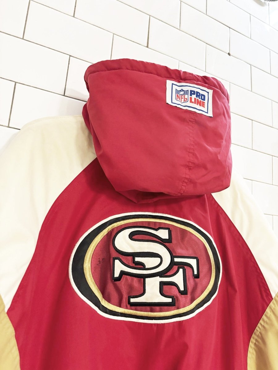 vintage 90s reebok pro line san francisco 49ers jacket | nfl - good market thrift store