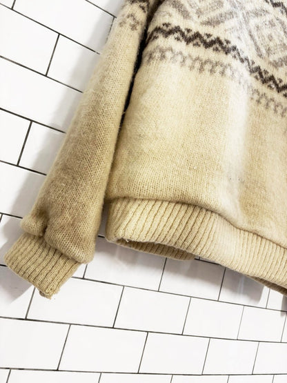 vintage 80s caldwell 100% wool sherpa - lined jacket | bainton | woolrich - good market thrift store