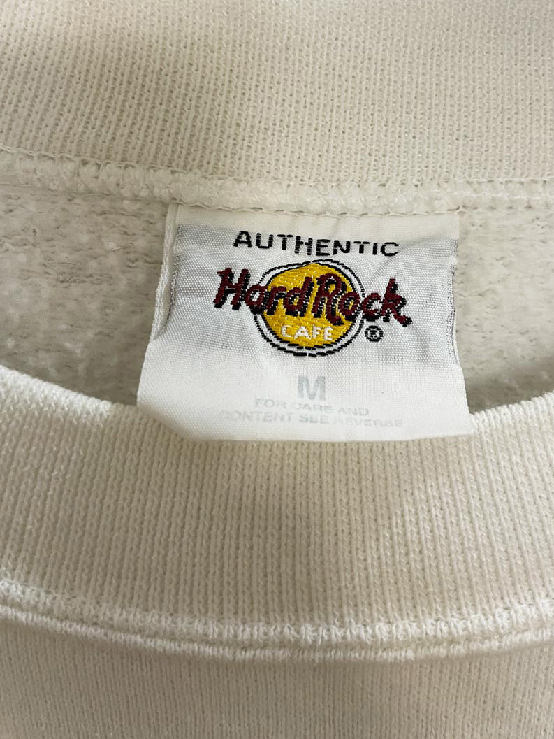 vintage 90s hard rock cafe chicago cropped sweatshirt | rework