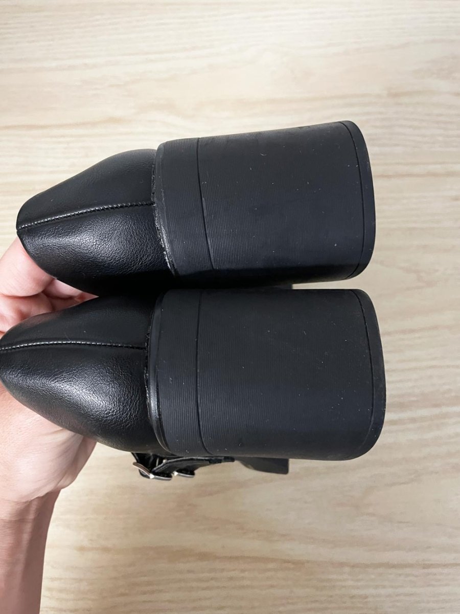 spring 2025 monroe block heel mary jane loafers - good market thrift store