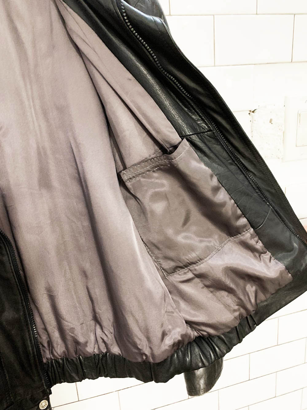 vintage north country leather bomber jacket | eaton
