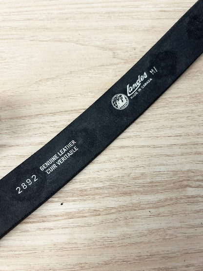 vintage landes engraved leather belt - good market thrift store