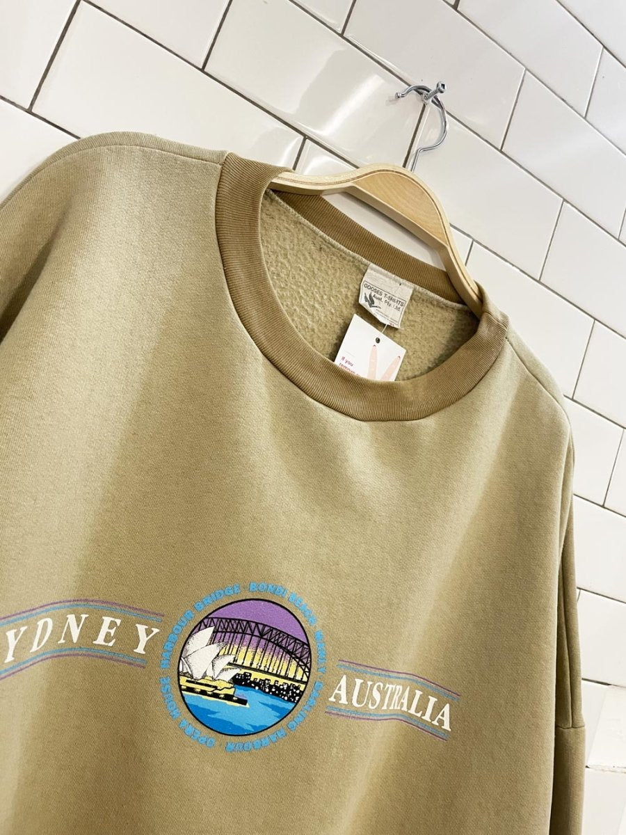 vintage gooses sydney aus graphic crew - good market thrift store
