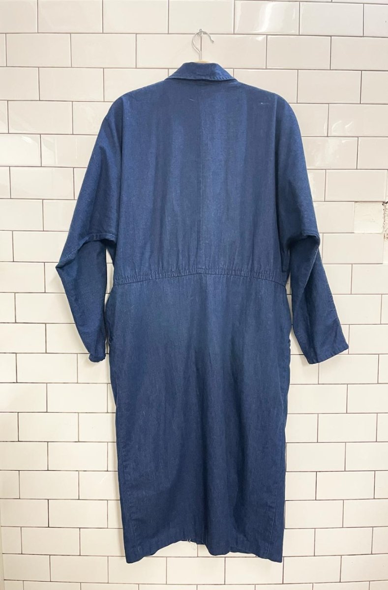 vintage the french fact embellished denin dress - good market thrift store