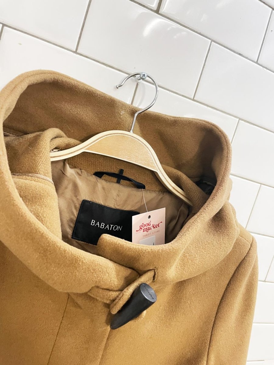 babaton pearce cashmere - wool hooded coat - good market thrift store