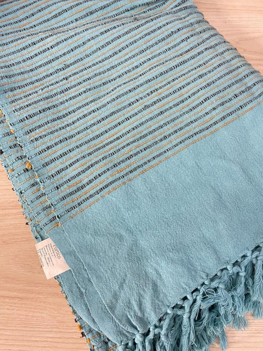 boho made in india woven throw blanket - good market thrift store