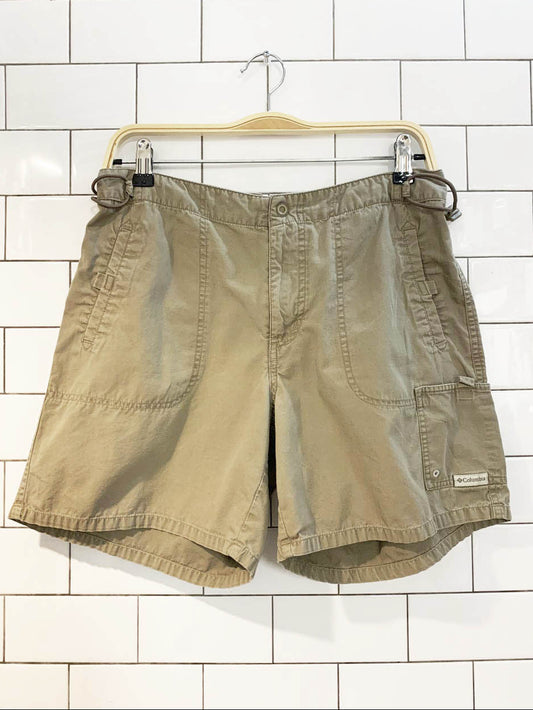 y2k columbia drawstring gorpcore camp shorts