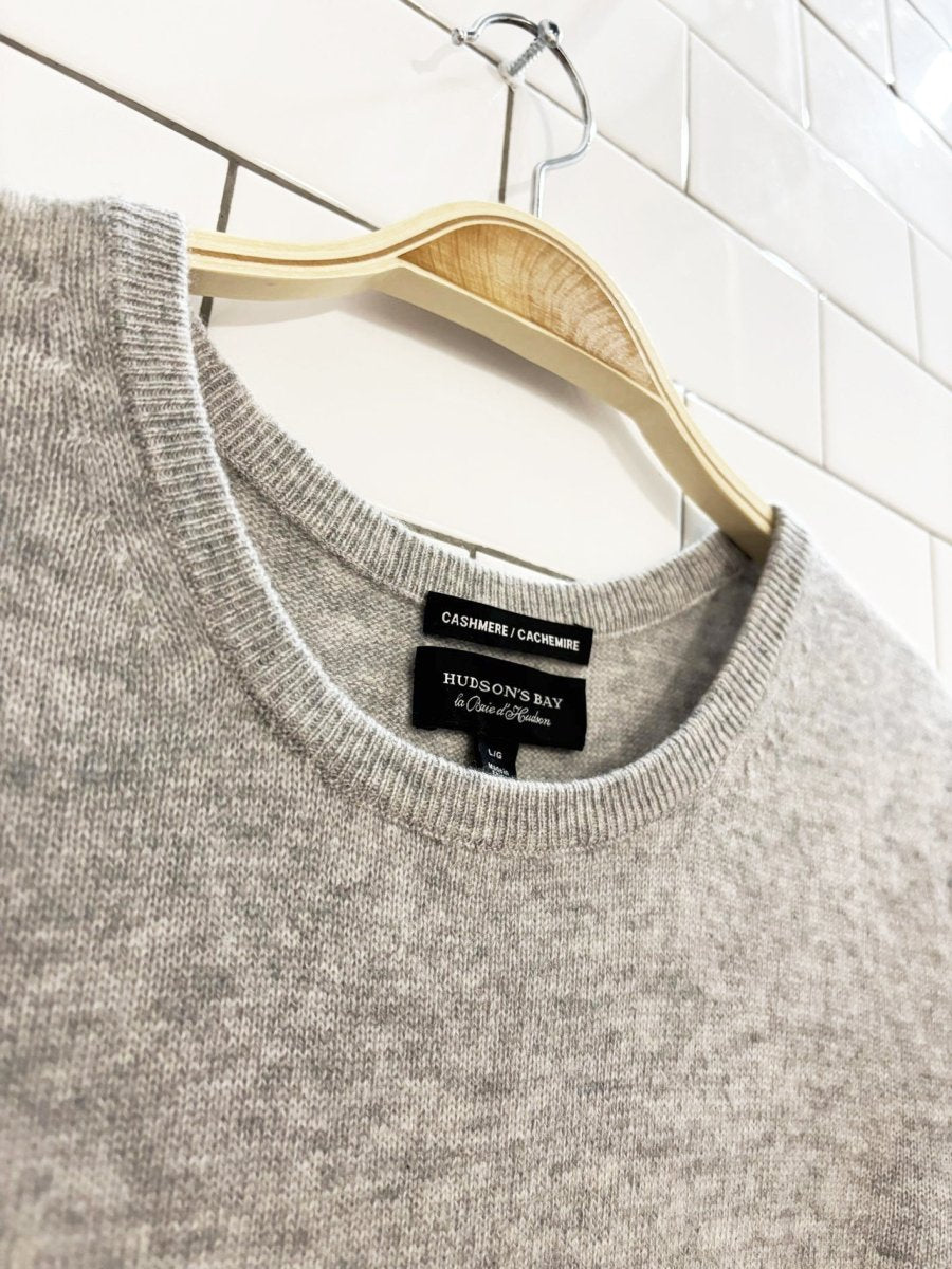 hudsons bay 100% cashmere knit sweater - good market thrift store