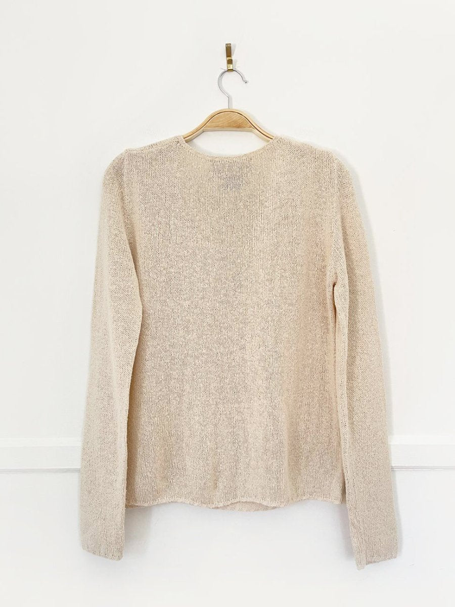 vintage 90s ralph lauren 100% silk knit top | blue label - good market thrift store