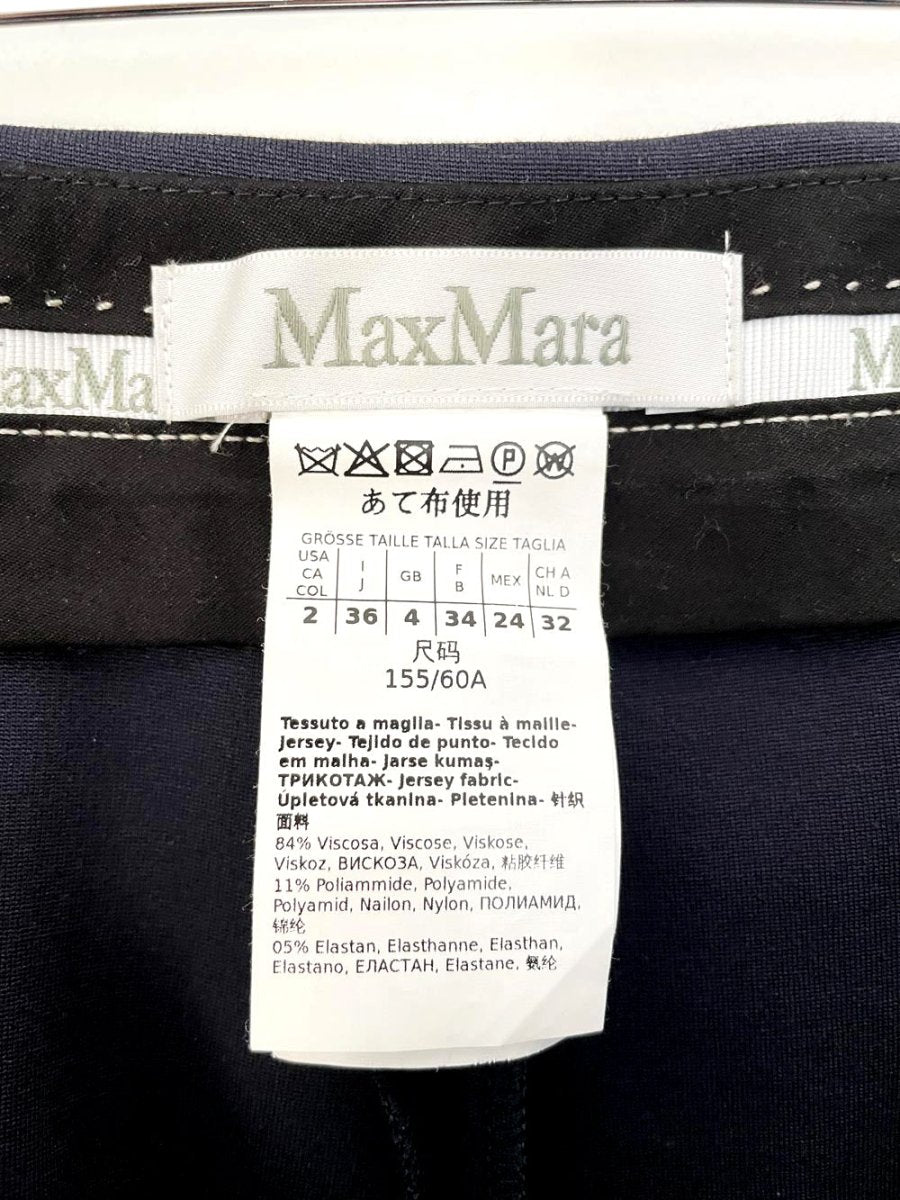 max mara stretch slim tapered flat front trouser - good market thrift store