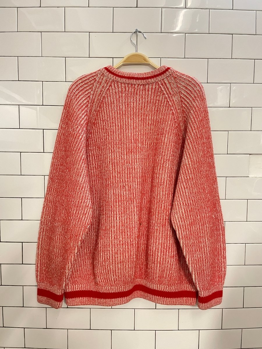 vintage 70s am&a's v - neck knit sweater - good market thrift store