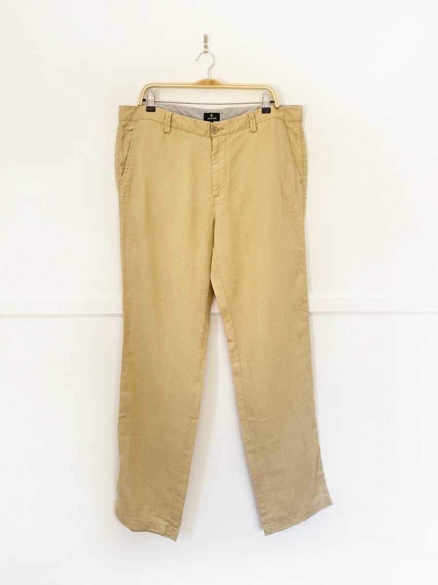 paul smith 100% linen relaxed fit trouser pant - good market thrift store