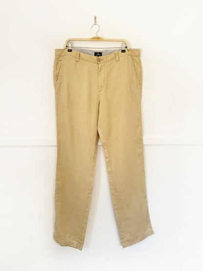 paul smith 100% linen relaxed fit trouser pant - good market thrift store