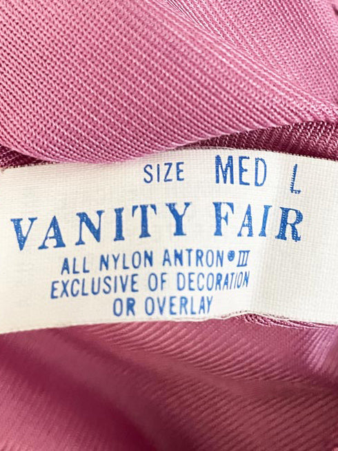 vintage vanity fair satin lace midi slip skirt