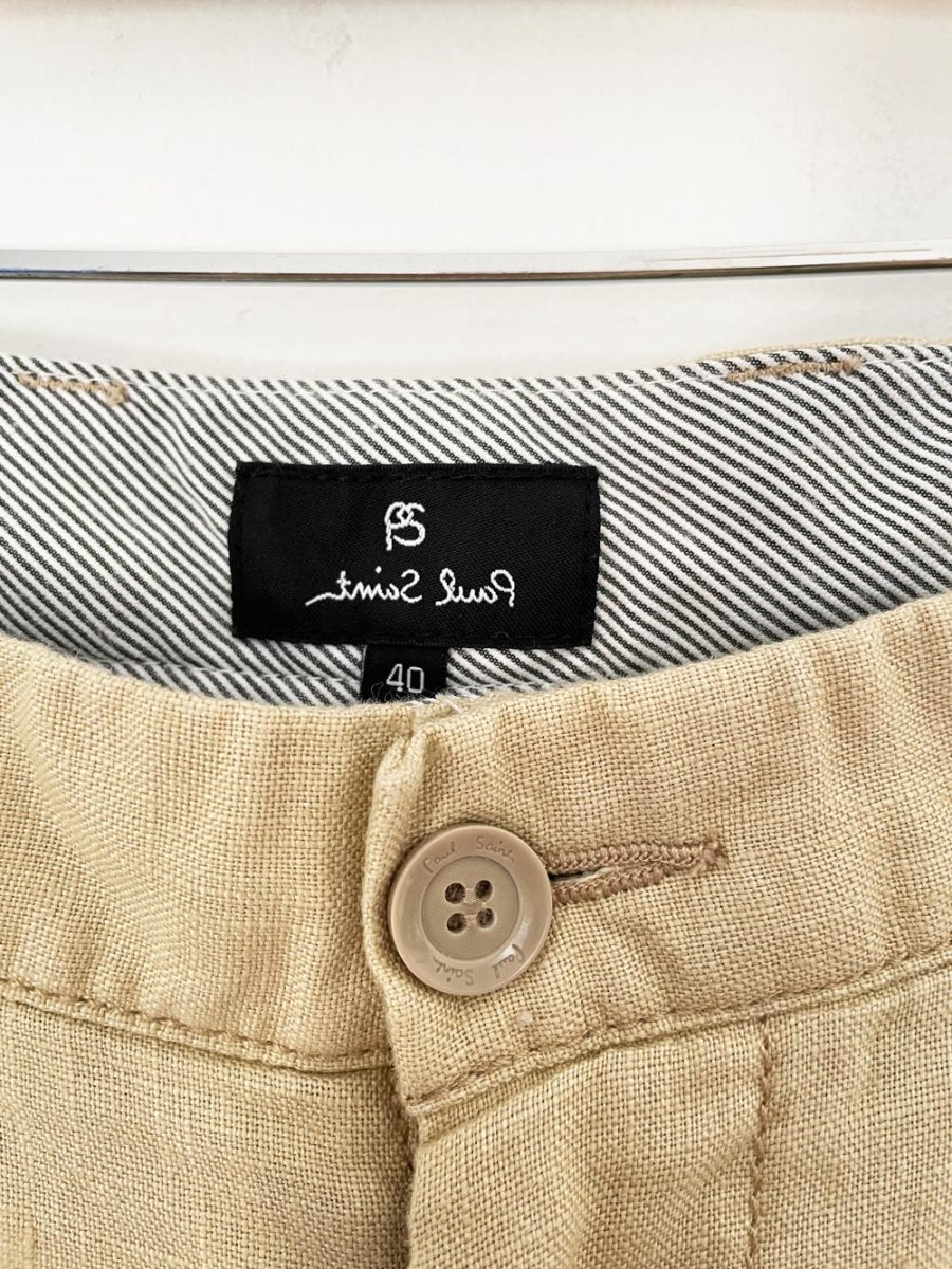 paul smith 100% linen relaxed fit trouser pant - good market thrift store