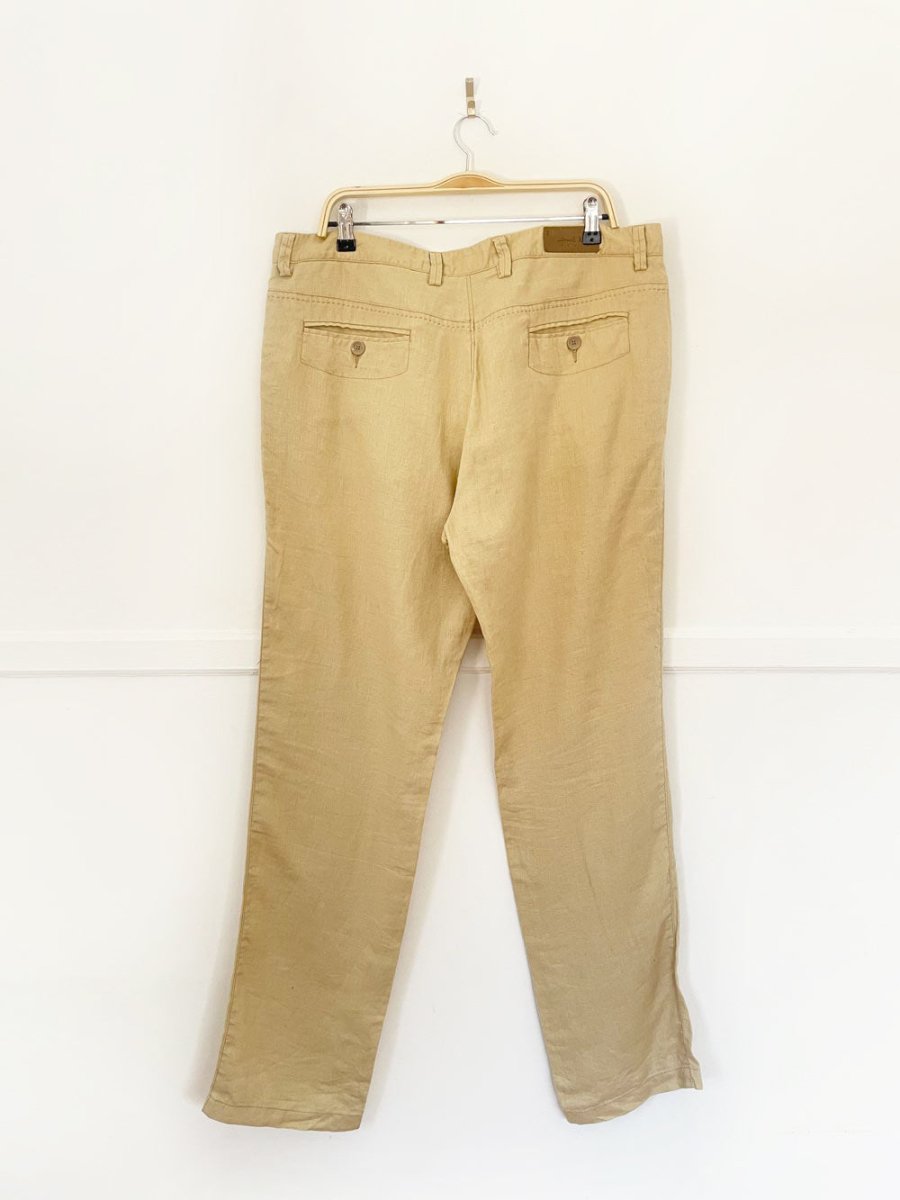 paul smith 100% linen relaxed fit trouser pant - good market thrift store