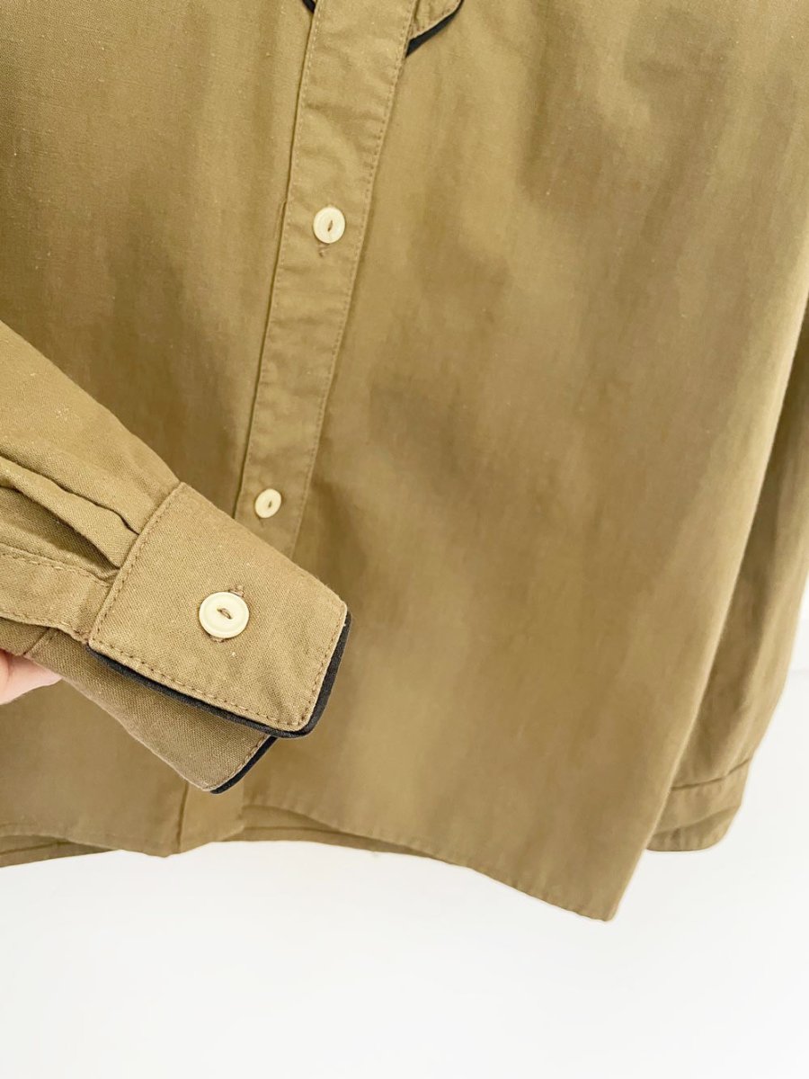 vintage 70s valentino viva piped western shirt | made in USA - good market thrift store