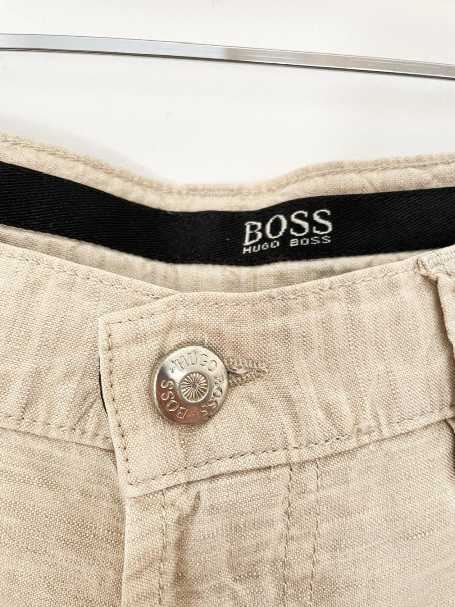 hugo boss alabama linen - blend casual pants - good market thrift store