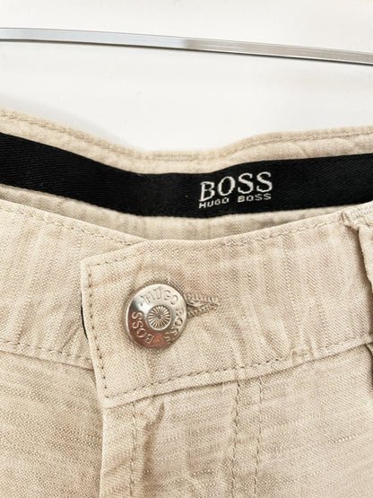 hugo boss alabama linen - blend casual pants - good market thrift store