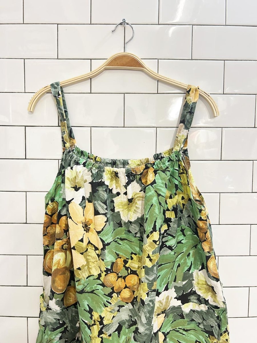 vintage 60s floral cotton house dress - good market thrift store