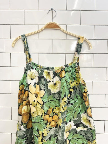 vintage 60s floral cotton house dress - good market thrift store