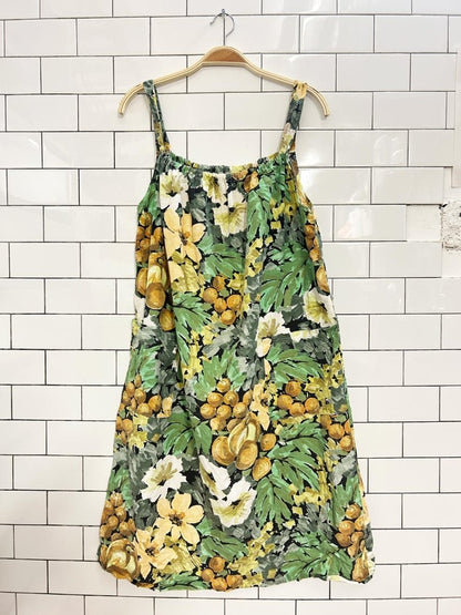 vintage 60s floral cotton house dress - good market thrift store