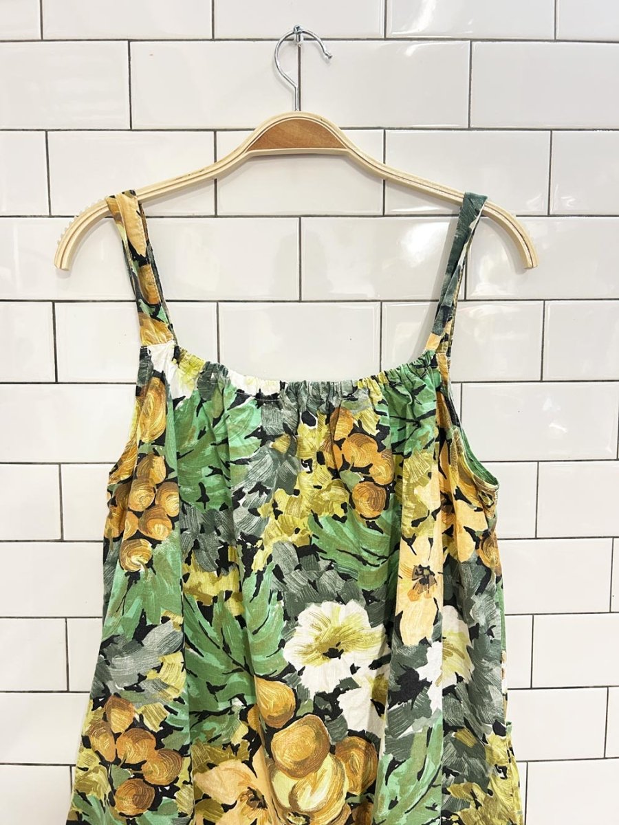 vintage 60s floral cotton house dress - good market thrift store