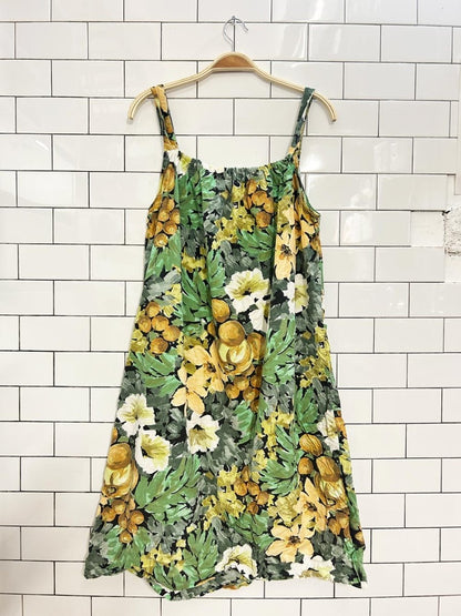 vintage 60s floral cotton house dress - good market thrift store