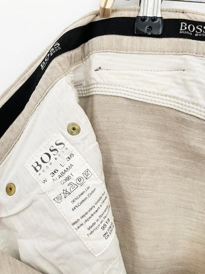 hugo boss alabama linen - blend casual pants - good market thrift store