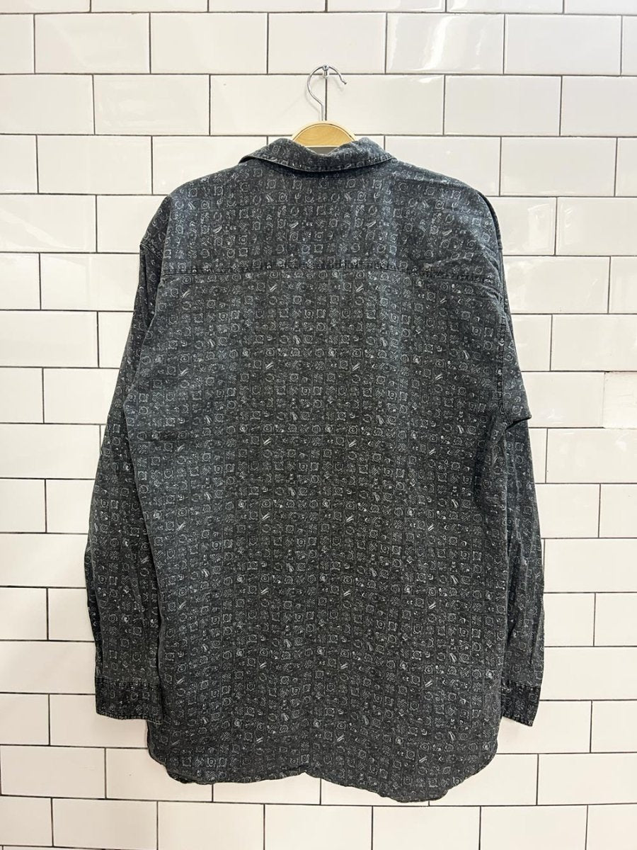 vintage 90s fyi private stock graphic shirt - good market thrift store