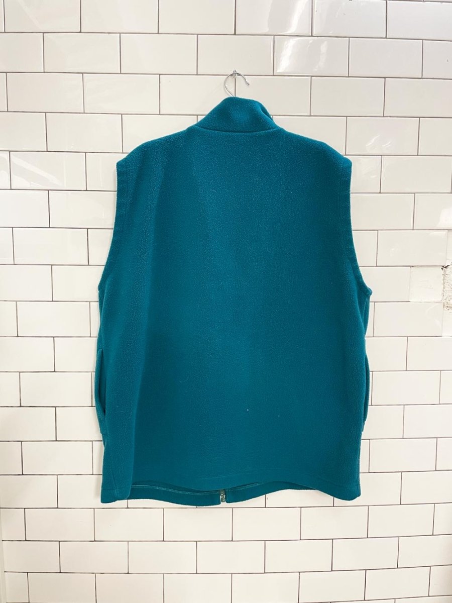 vintage 90s yukon fleece full zip vest - good market thrift store