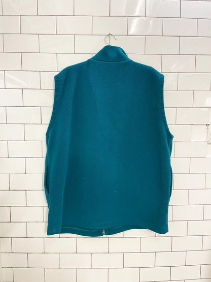 vintage 90s yukon fleece full zip vest - good market thrift store