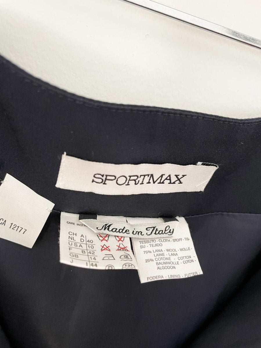 sportmax wool - blend mini skirt - good market thrift store