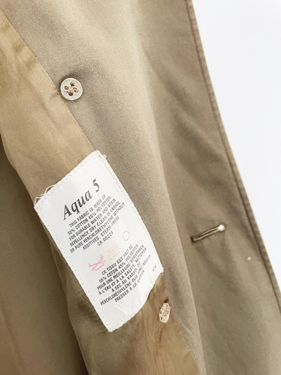 vintage aquascutum aqua 5 classic trench coat - good market thrift store