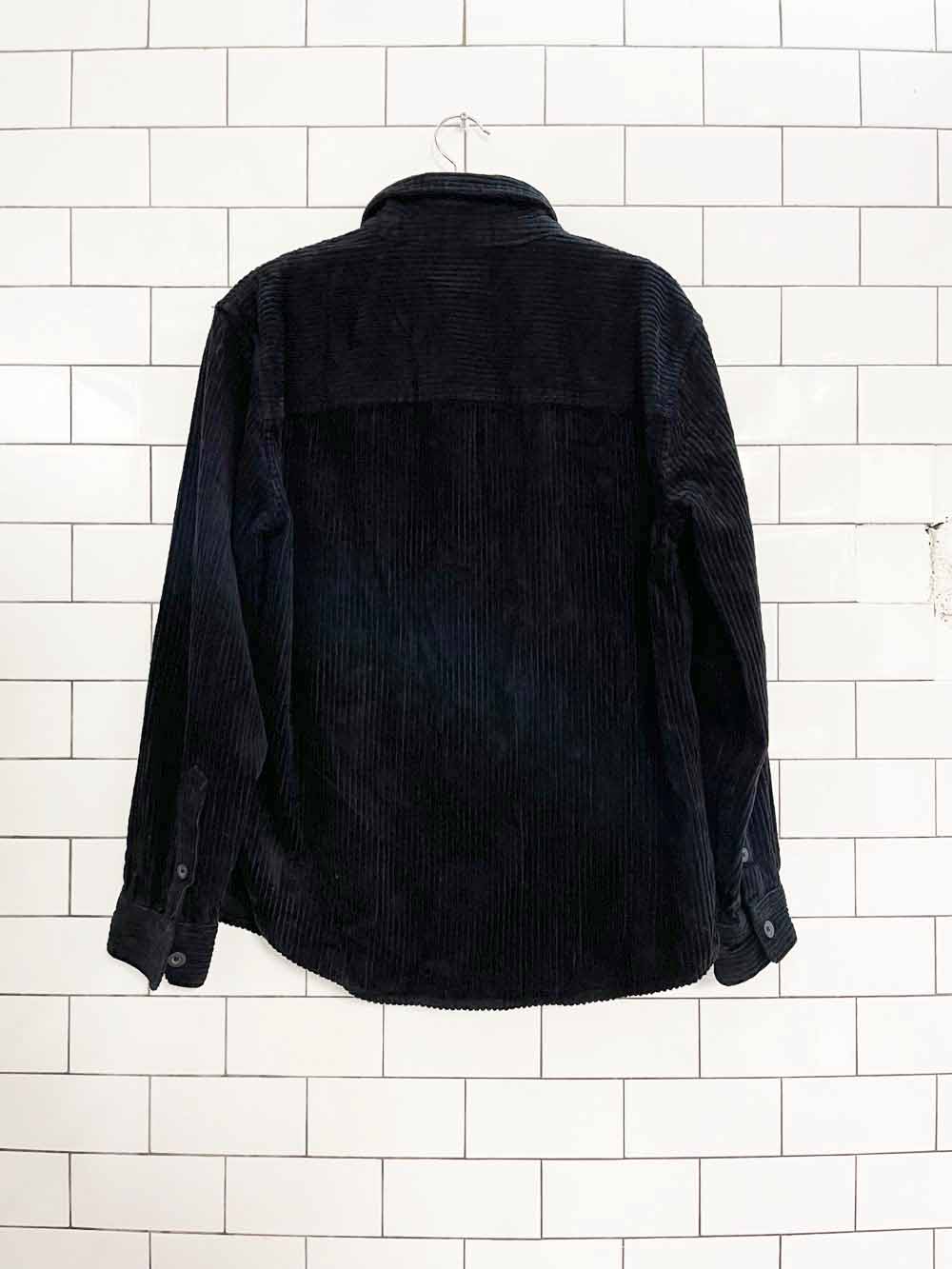 gap oversized chunky cord full button boxy shirt jacket