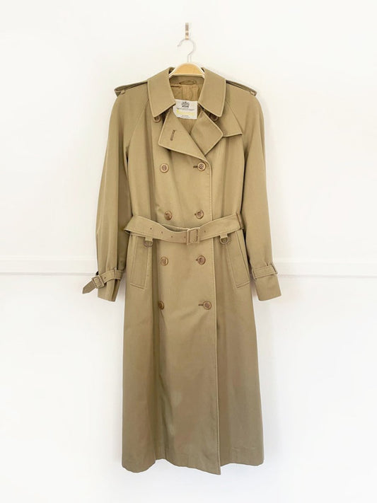 vintage aquascutum aqua 5 classic trench coat - good market thrift store