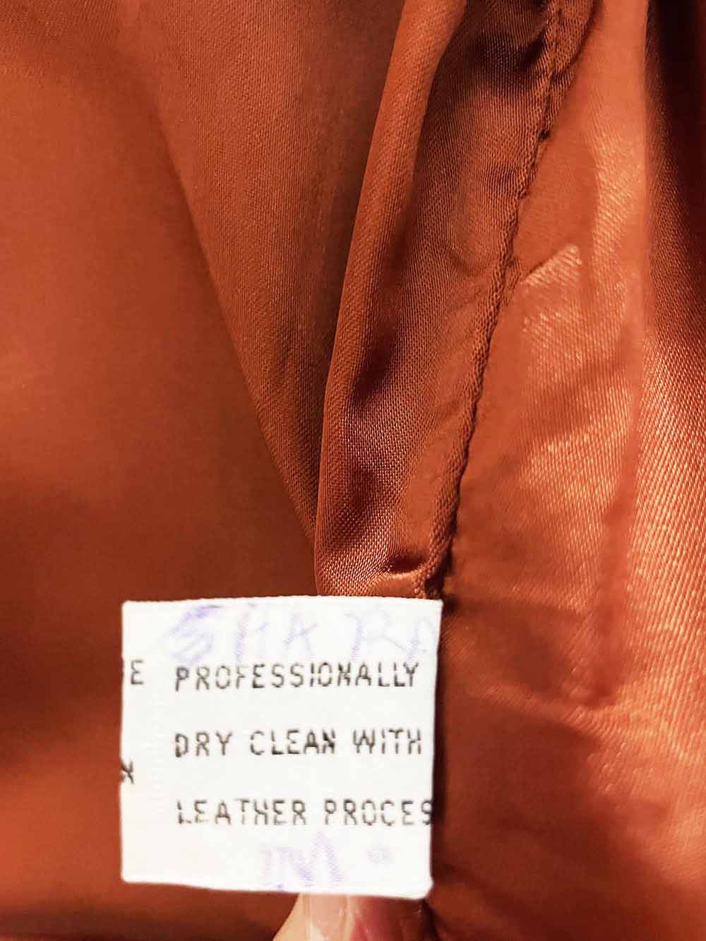vintage 70s oak tree western leather bomber jacket