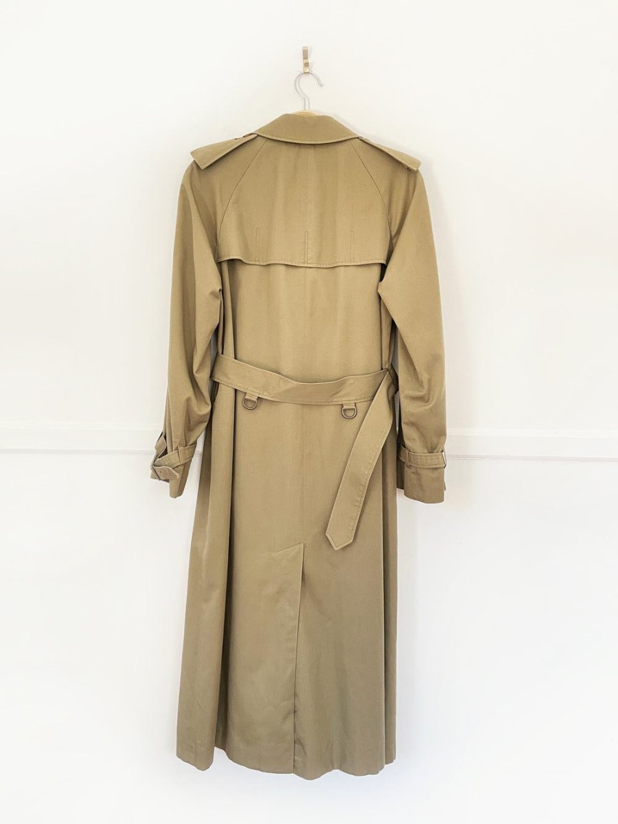 vintage aquascutum aqua 5 classic trench coat - good market thrift store