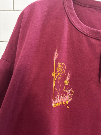 vintage 90s devils pool shirt x dempsey's grill house - good market thrift store