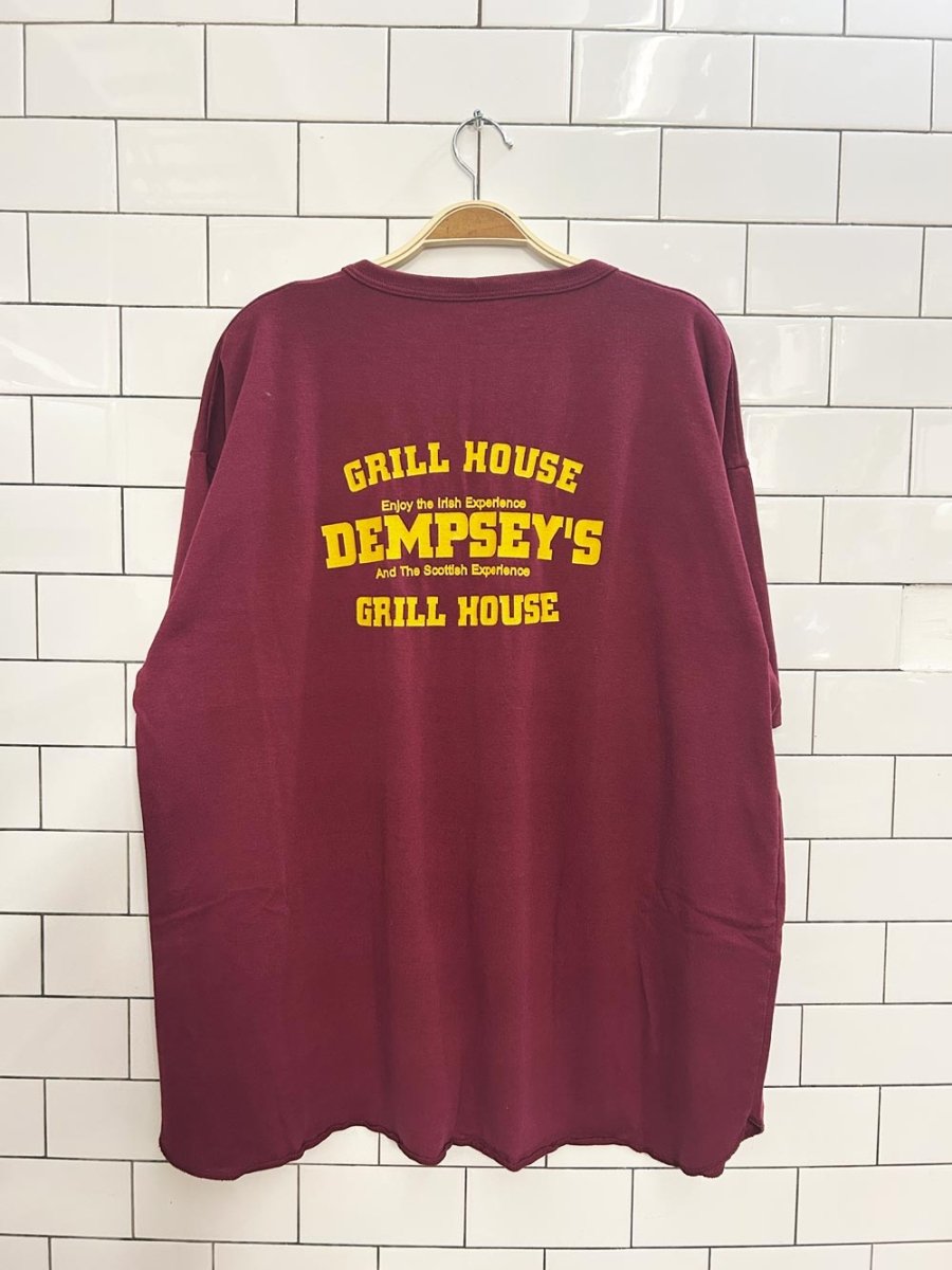 vintage 90s devils pool shirt x dempsey's grill house - good market thrift store