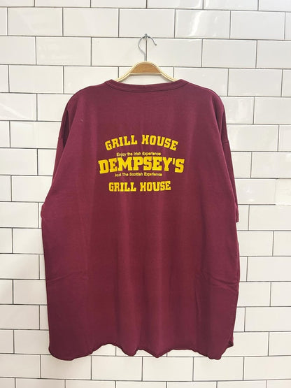 vintage 90s devils pool shirt x dempsey's grill house - good market thrift store