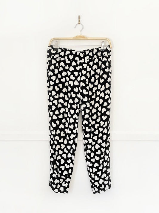 kate spade ria dancing hearts crepe joggers - good market thrift store