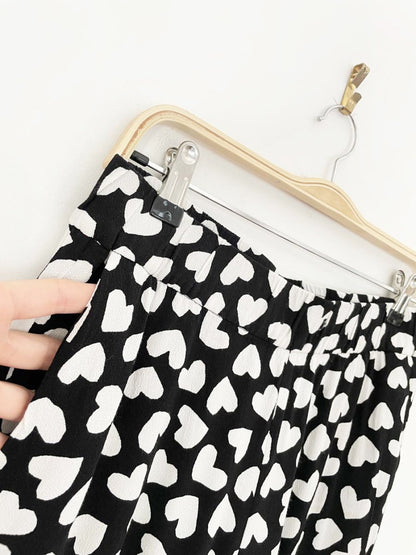 kate spade ria dancing hearts crepe joggers - good market thrift store